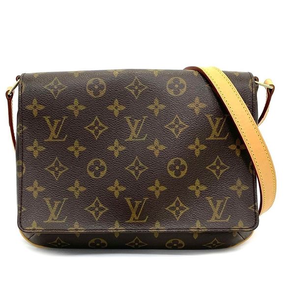 Louis Vuitton Shoulder Bag Monogram Musette Tango Brown - Picture 1 of 5